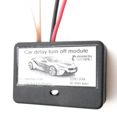 Picture of DRL mini timer switch time relay 1 to 150 sec kit 12V / 12A Delay ON car daylights