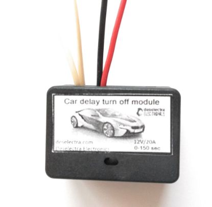 Picture of DRL mini timer switch time relay 6 to 240 sec kit 12v / 12a delay ON car daylights