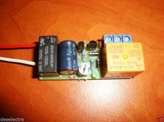 Picture of Universal on/off signal delay off car timer switch relay 1 to 750 s kit 12V 7A