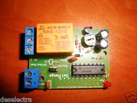 Picture of Adjustable Cyclic Timer Relay Switch – 25 sec to 31 hours with equal intervals, 12V/10A