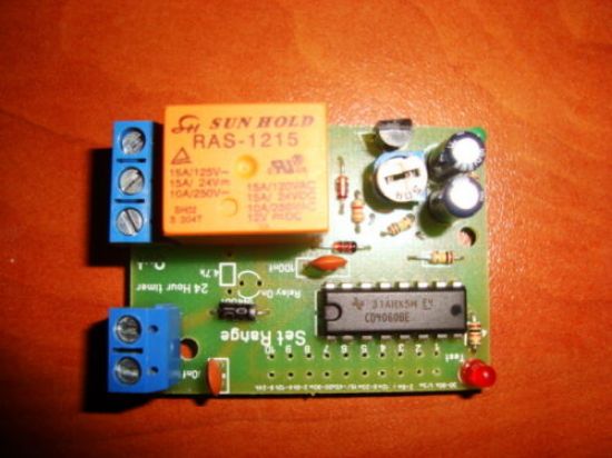 Picture of delay start timer switch time relay 25 sec to 31 hours kit 12V / 10A delay ON