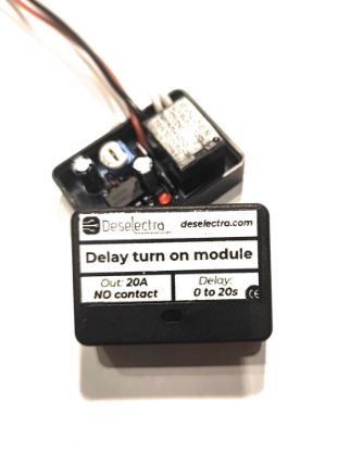 Picture of DRL mini timer switch time relay 1 to 20 / 150 / 240 / 480 / 1200 sec kit 12V / 20A Delay ON car daylight