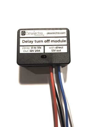 Easy to use car timer switch relay 1-150 sec delay-off 20A direct 12V out