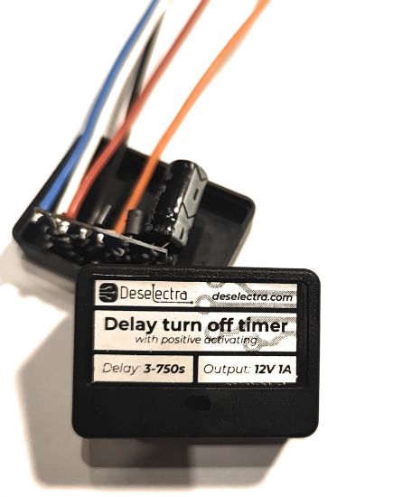 Picture of Car DRL LED Delay Turn-Off Timer Switch (3 to 750 Sec) 12V, 1A Positive Activation