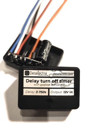 Picture of Car DRL led delay turn off timer switch 3 to 300/750s 12V 1A positive activating