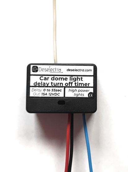 Picture of High power car dome interior light delay switch timer 1-55s 15A 12V