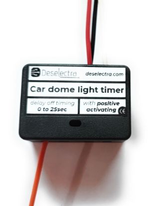 Picture of Positive switching car dome interior light delay switch timer 1 to 25sec 10A 12V