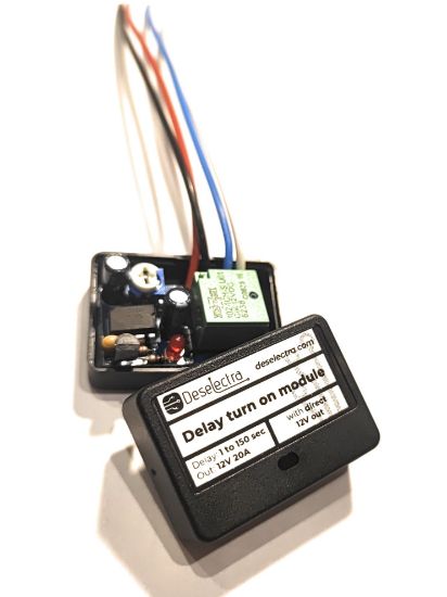 Picture of Timer switch relay 0-150 sec kit delay ON car daylights direct 12V out 20A