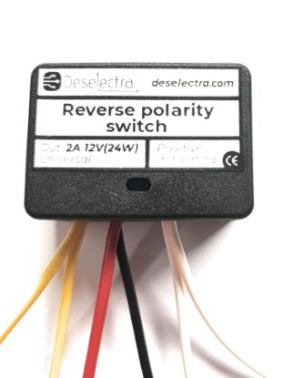 Picture of DC motor garage chicken door reverse polarity switch dpdt relay module 2A 12V