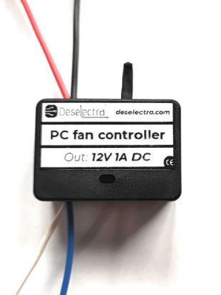 Picture of PC electronic fan temperature controlled thermostat regulator kit 1A 12V NTC Box