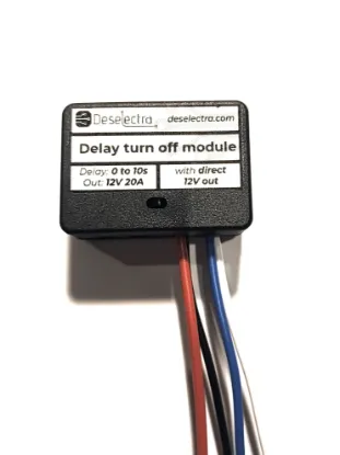 Picture of Easy to use car timer switch relay 1 to 10 / 150 / 480 / 1200 sec delay-off 20A direct 12V out