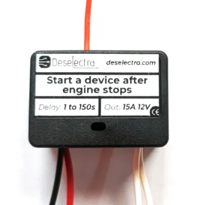 Picture of Car Timer Switch Delay Off 12V 15A – Starts Device After Engine Stop (1–150s)