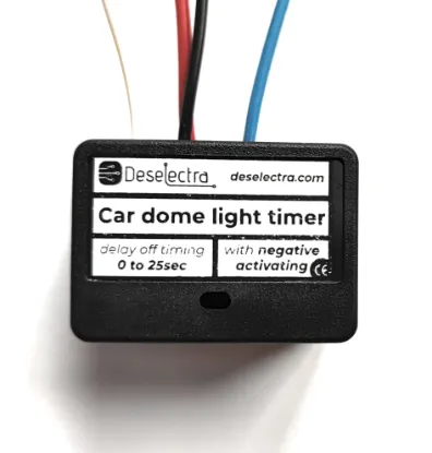 Picture of Car Dome Light Delay Timer – 1–25s, 1A, 12V, Negative Switching