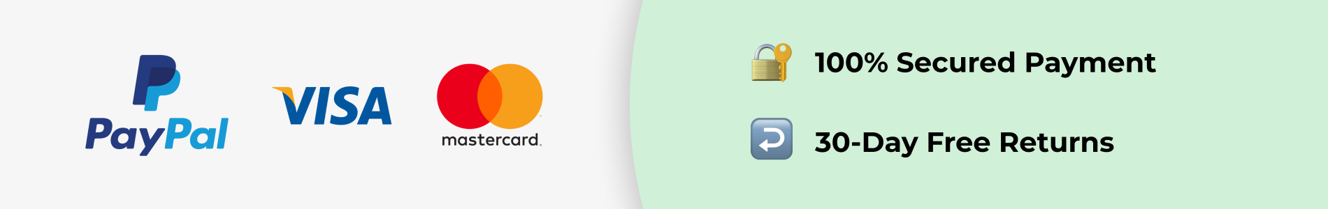 100% secured payment, 30-day free returns 