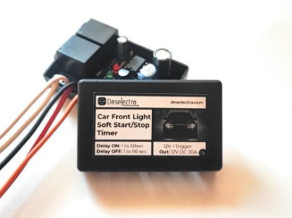 Picture of 2 in 1 Delay ON / Delay OFF Car Front Lights Timer Relay Kit 20A 12V